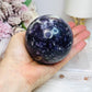 Large Lepidolite | Purple Mica Sphere on Stand 629g