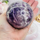 Large 500gram Chevron | Dream Amethyst Sphere on Stand