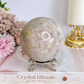Large Natural Druzy Pink Amethyst Sphere On Stand 601grams