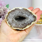 Large Druzy Agate Geode On Stand 372g