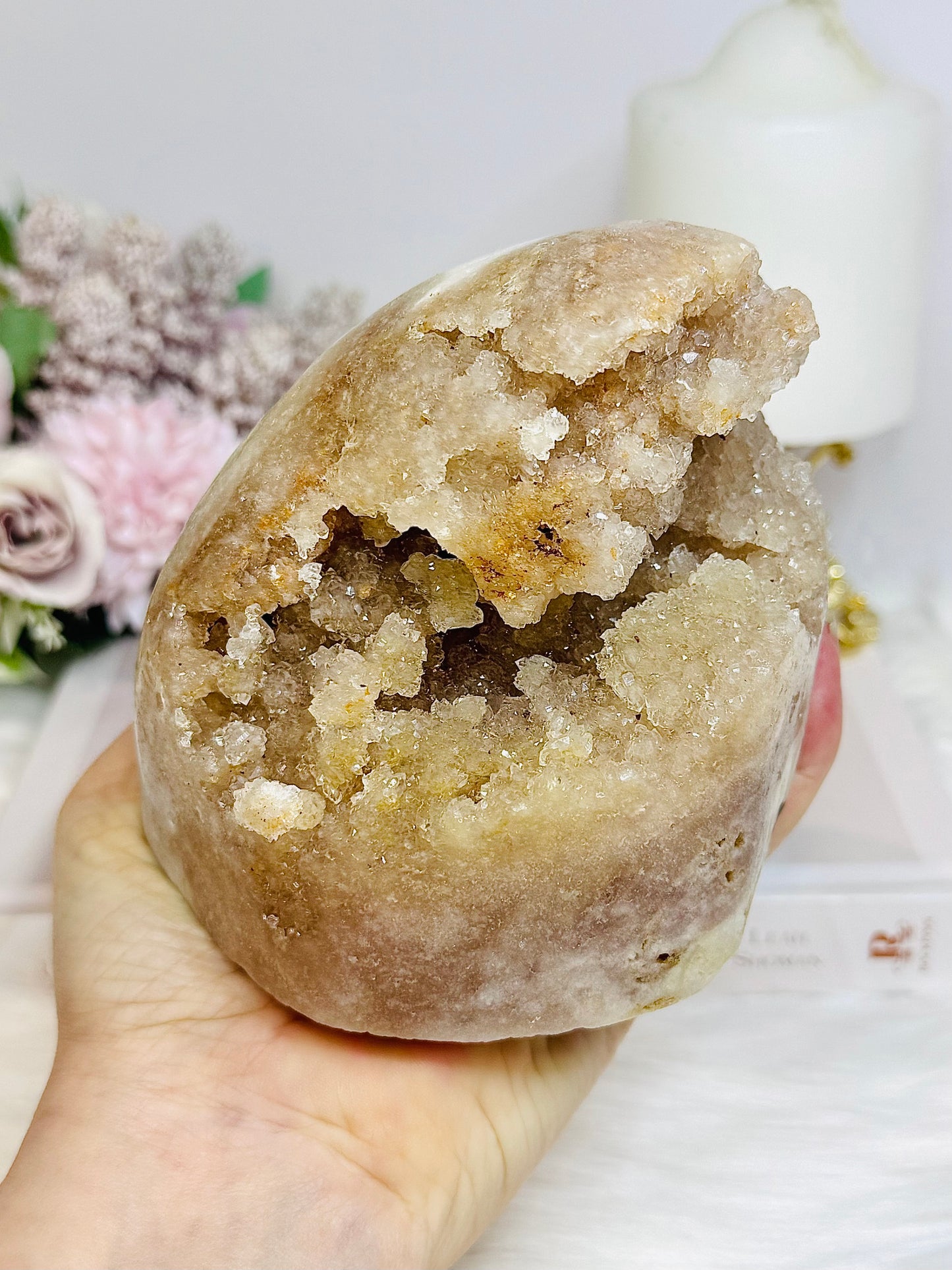Large Druzy Pink Amethyst Freeform 9.5cm 1.02KG