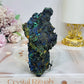 Natural Azurite with Malachite Specimen 12cm 230g On Stand