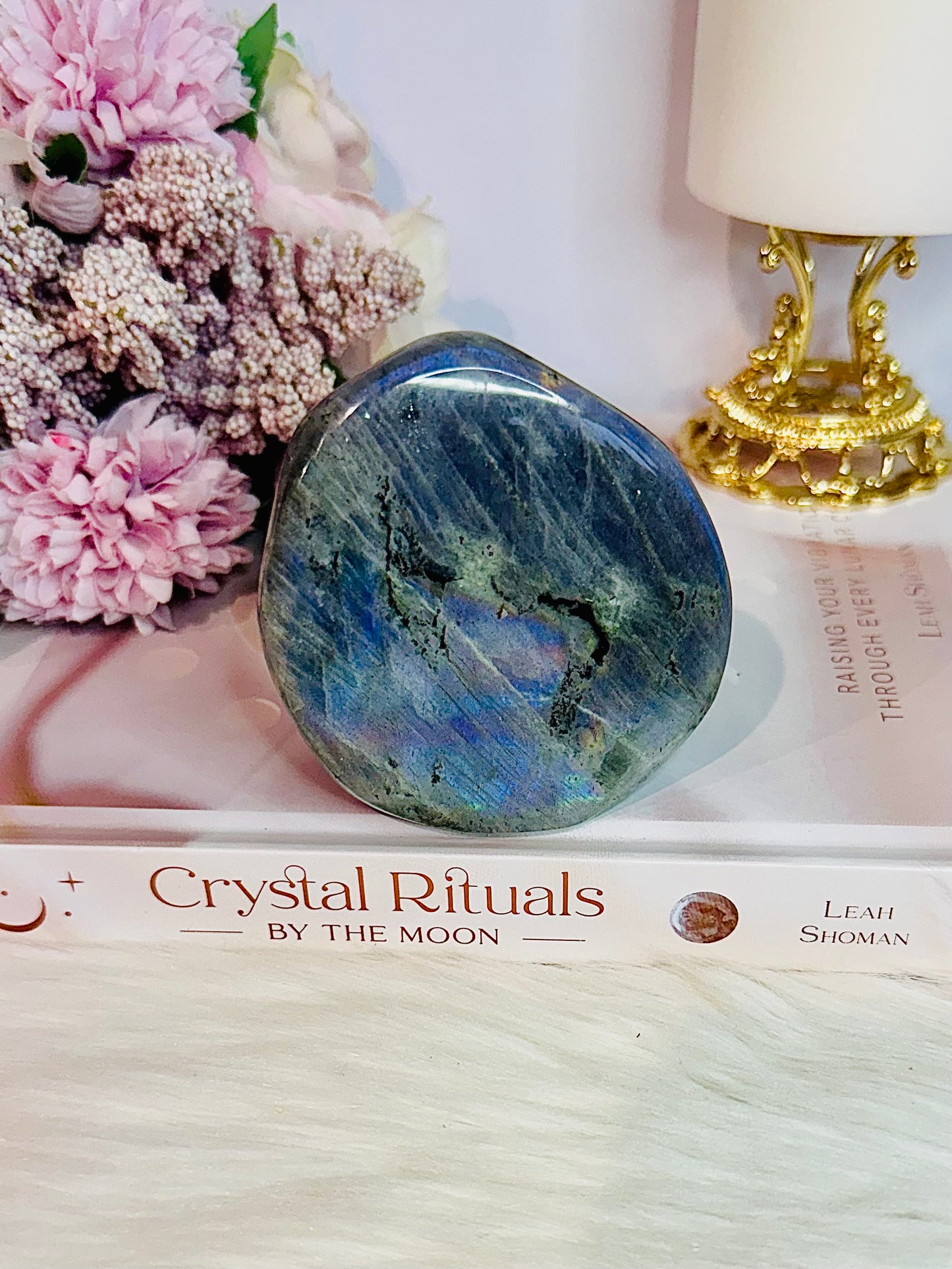 Natural Labradorite Polished Freeform 8cm with Beautiful Flash