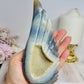 Large Druzy Angel Agate Wing on Stand 16.5cm