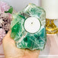 Chunky Green Fluorite Candle Holder 564g
