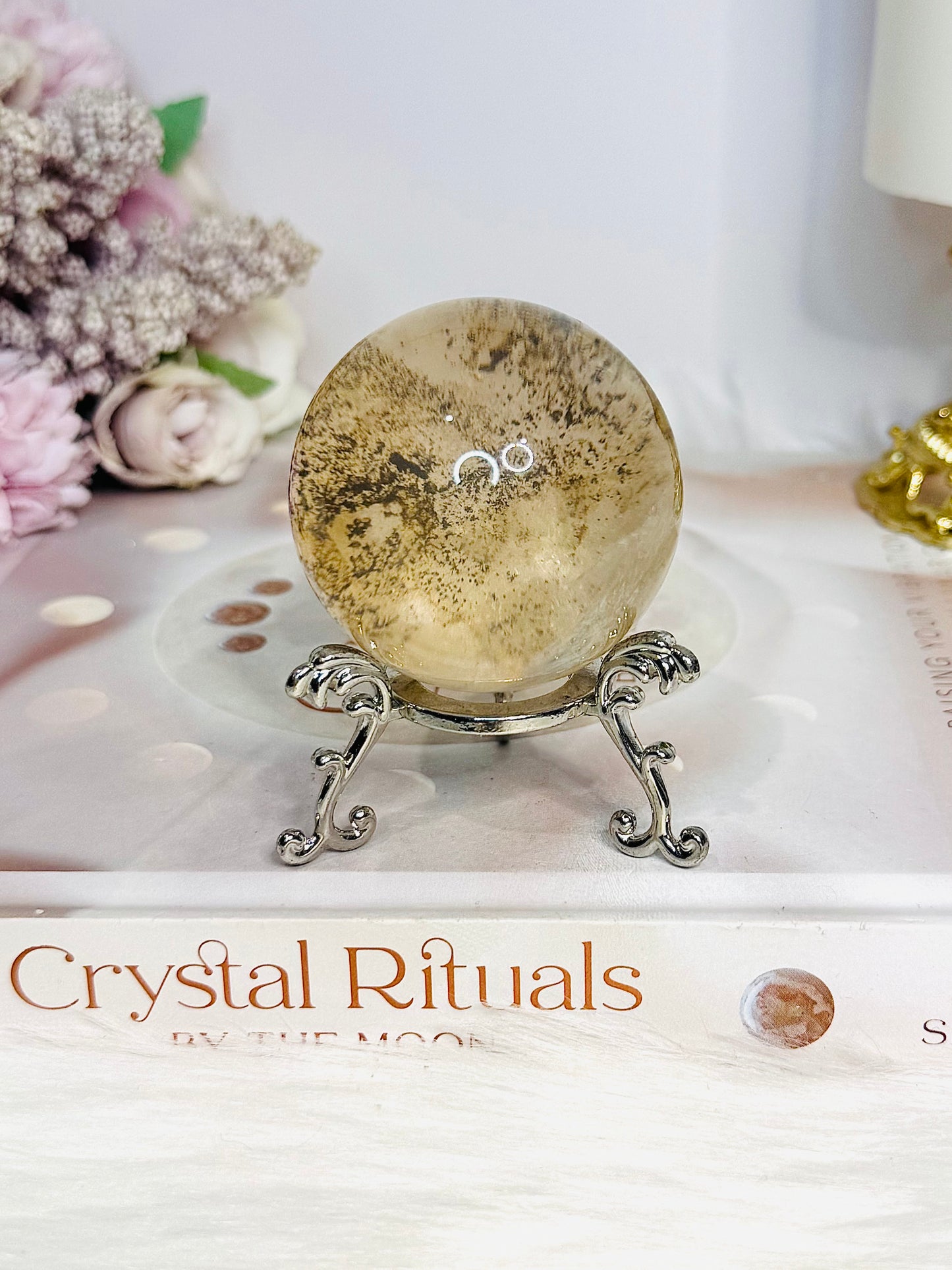 Clear Quartz with Dentrictic Inclusions 166g