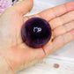 High Grade Purple Fluorite Sphere on Stand 140g