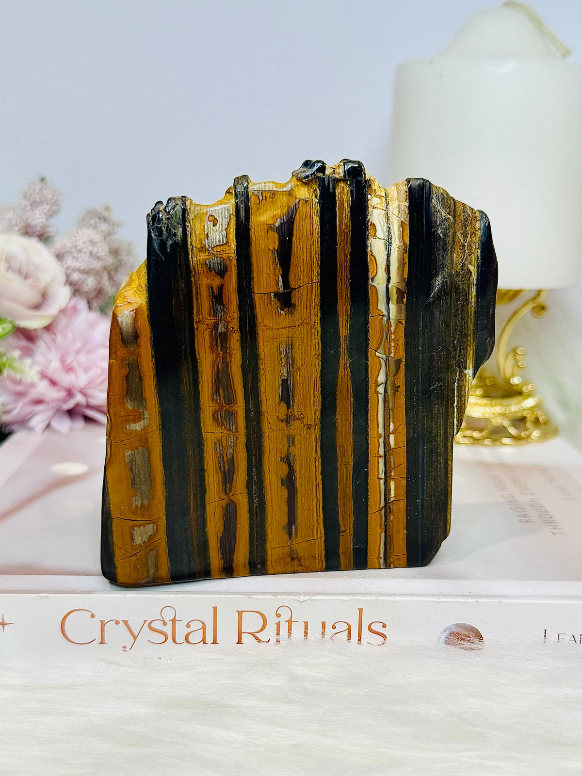 Chunky Iron Tigers Eye Slab 9cm 350g
