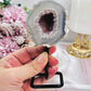Druzy Amethyst Agate Geode On Stand From Brazil 13cm 216grams