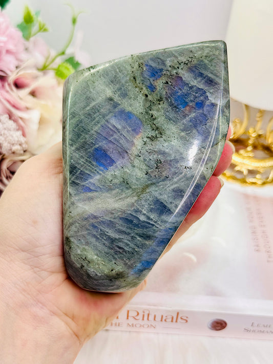 Natural Labradorite Polished Freeform 618gram