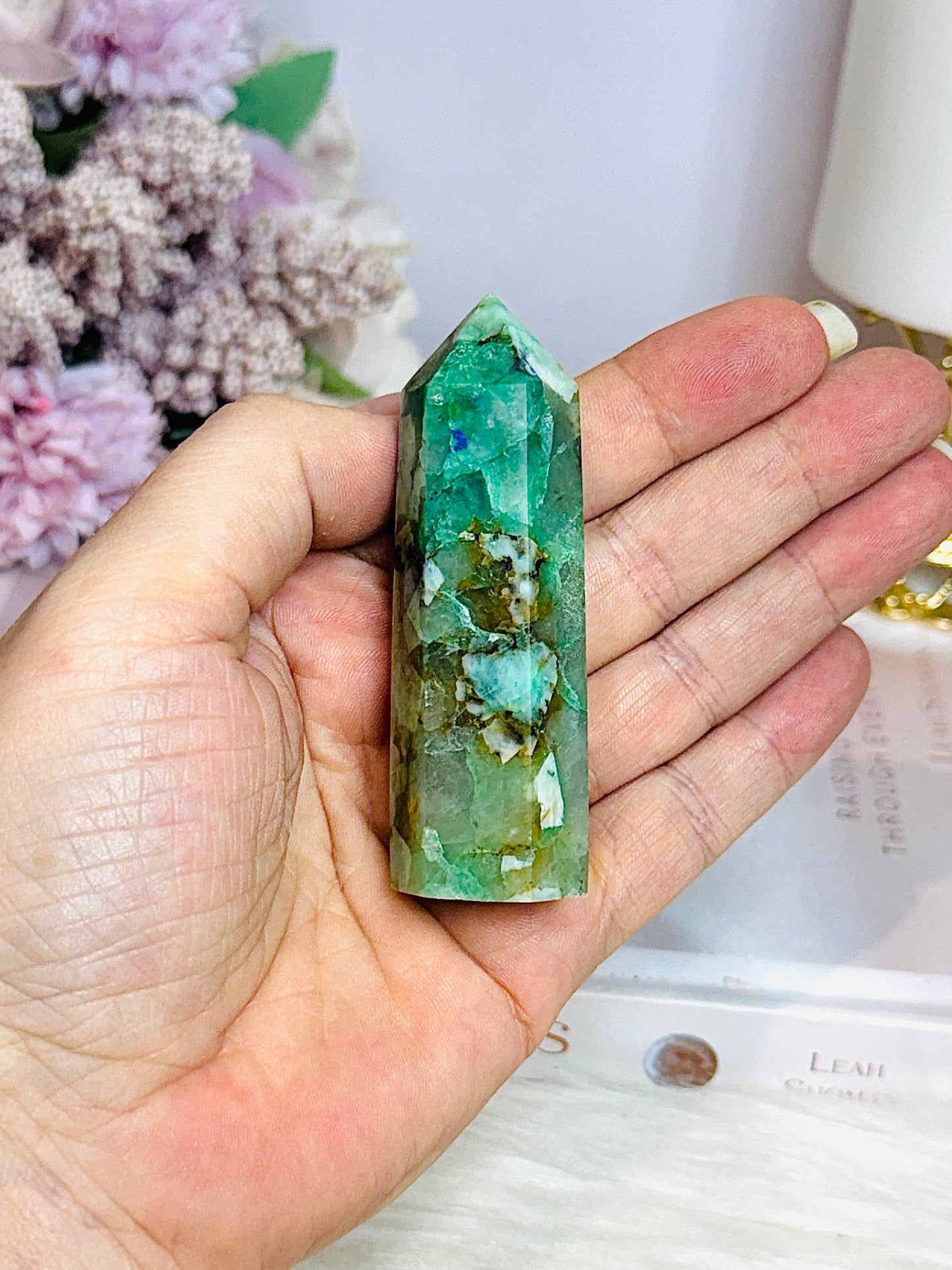 Chrysocolla Tower 9cm