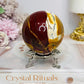 Large Mookaite Jasper Sphere on Stand 330g