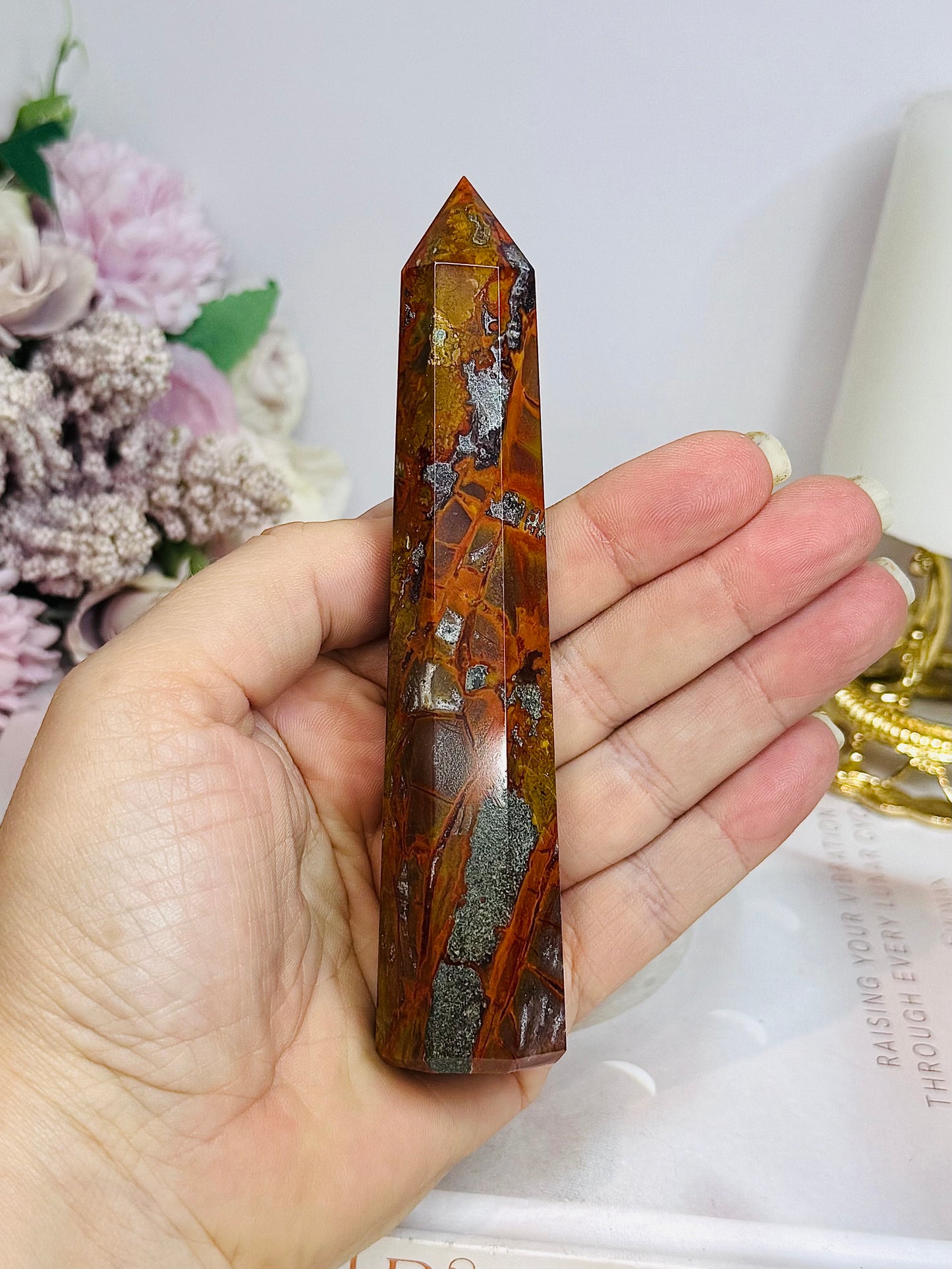 Petrified Wood Tower 12.5cm