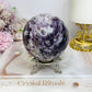 Large Pegmatite | Unicorn Stone (Lepidolite, Pink Tourmaline, Smoky Quartz & Cleavelandite) Sphere on Stand 600g