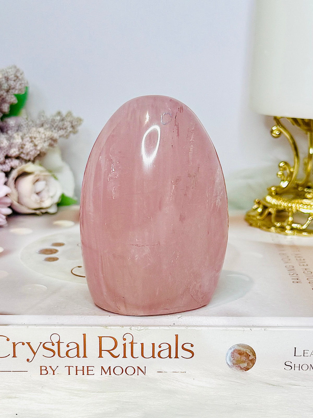 High Grade Rose Quartz Freeform 8.5cm 298g