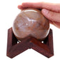 Large Peach Moonstone Sphere on Timber Stand 1.2KG
