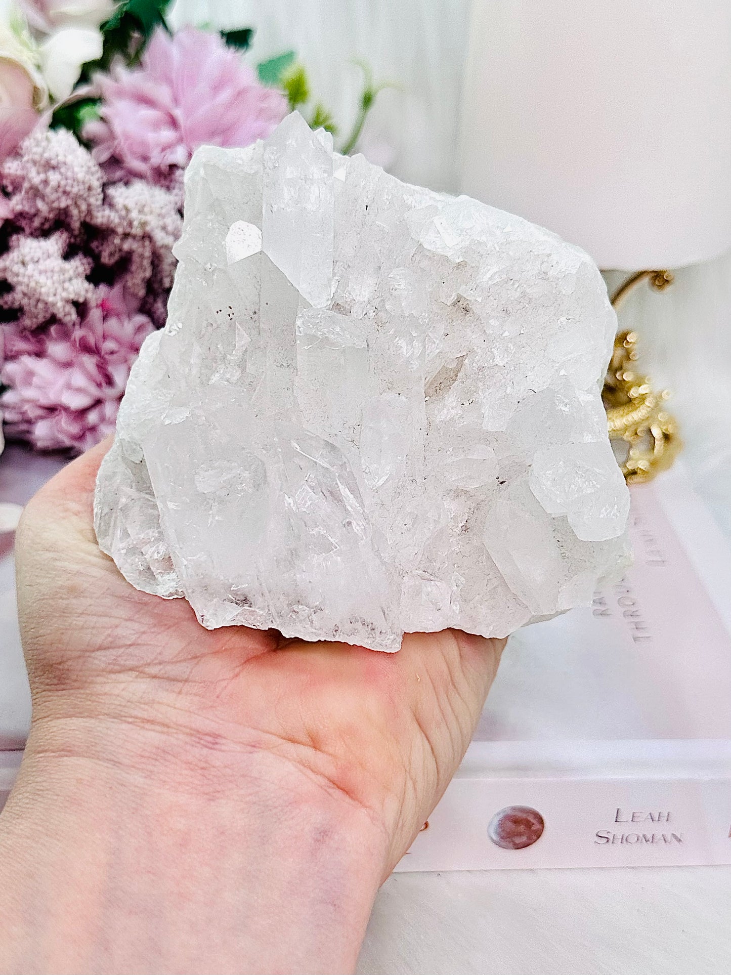 A Master Healer ~ Natural 479gram Clear Quartz Cluster From Brazil Absolutely Gorgeous