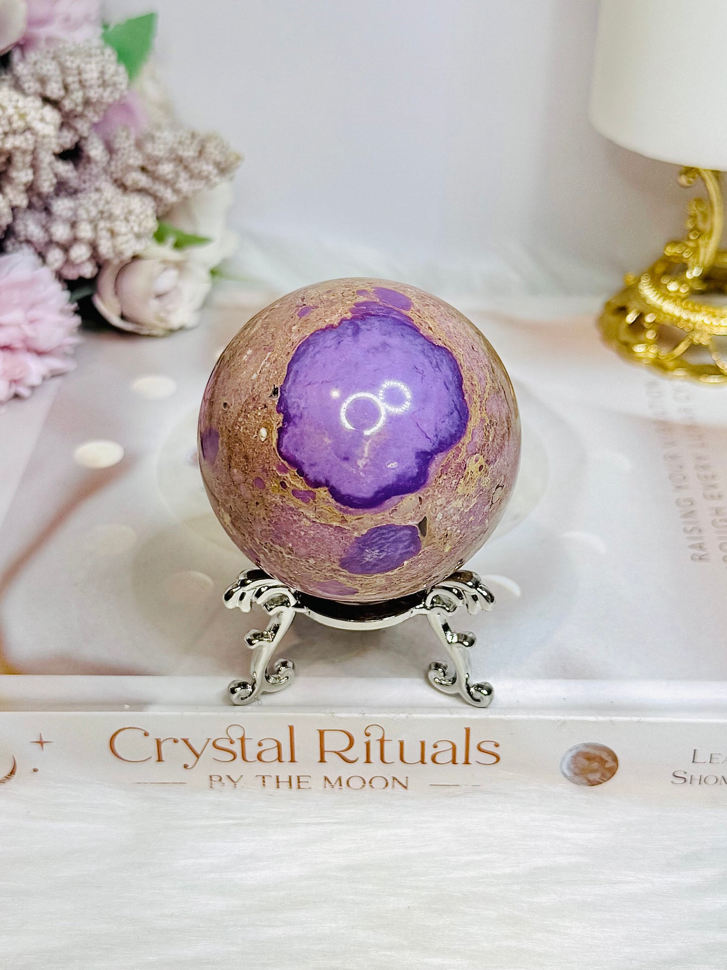 Phosphosiderite Sphere on Stand 284g