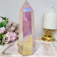 Large Angel Aura Rose Quartz Tower 18.5cm 808g