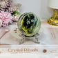 Green Jade Sphere on Stand 334g
