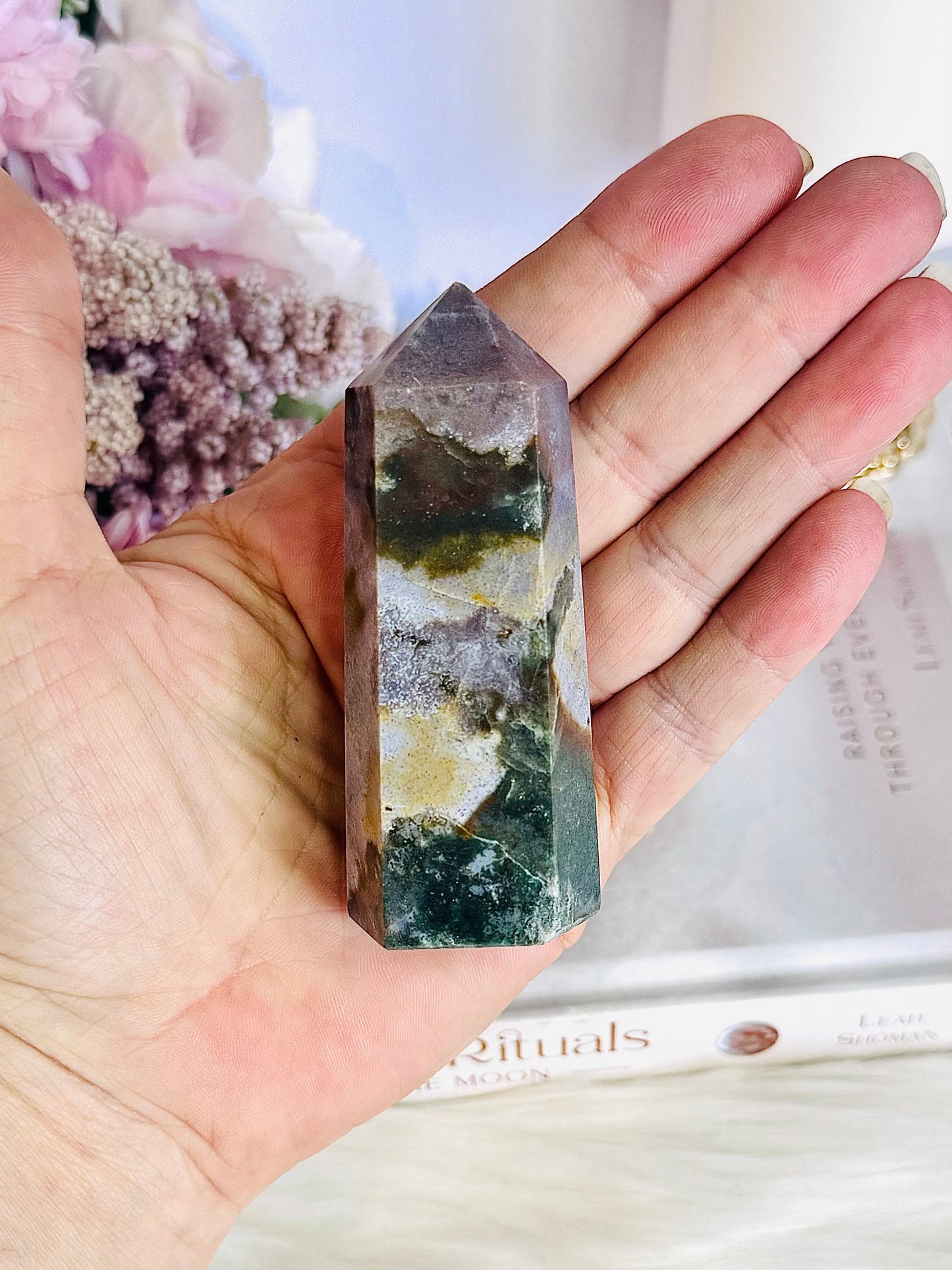 Gorgeous Chunky 9cm Ocean Jasper Tower