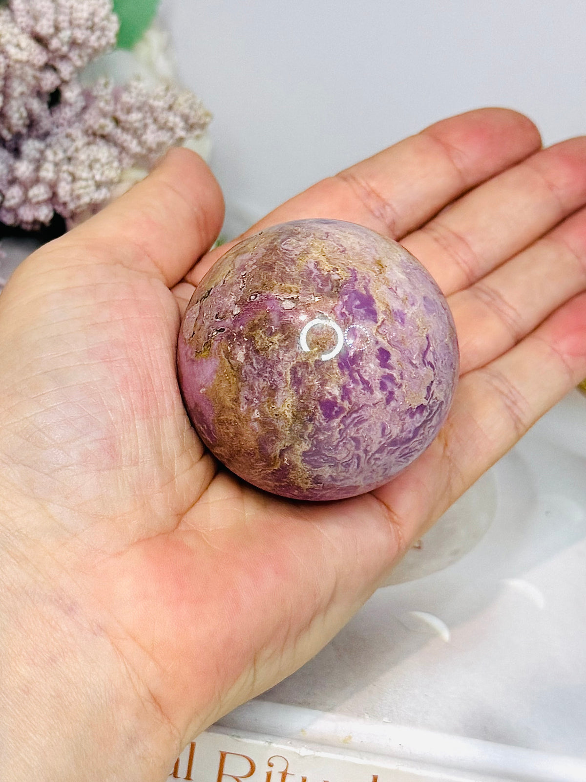 Phosphosiderite Sphere On Stand 187g