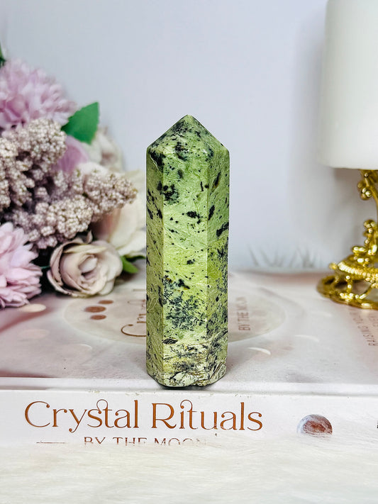 Green Jade Chunky Tower 9cm