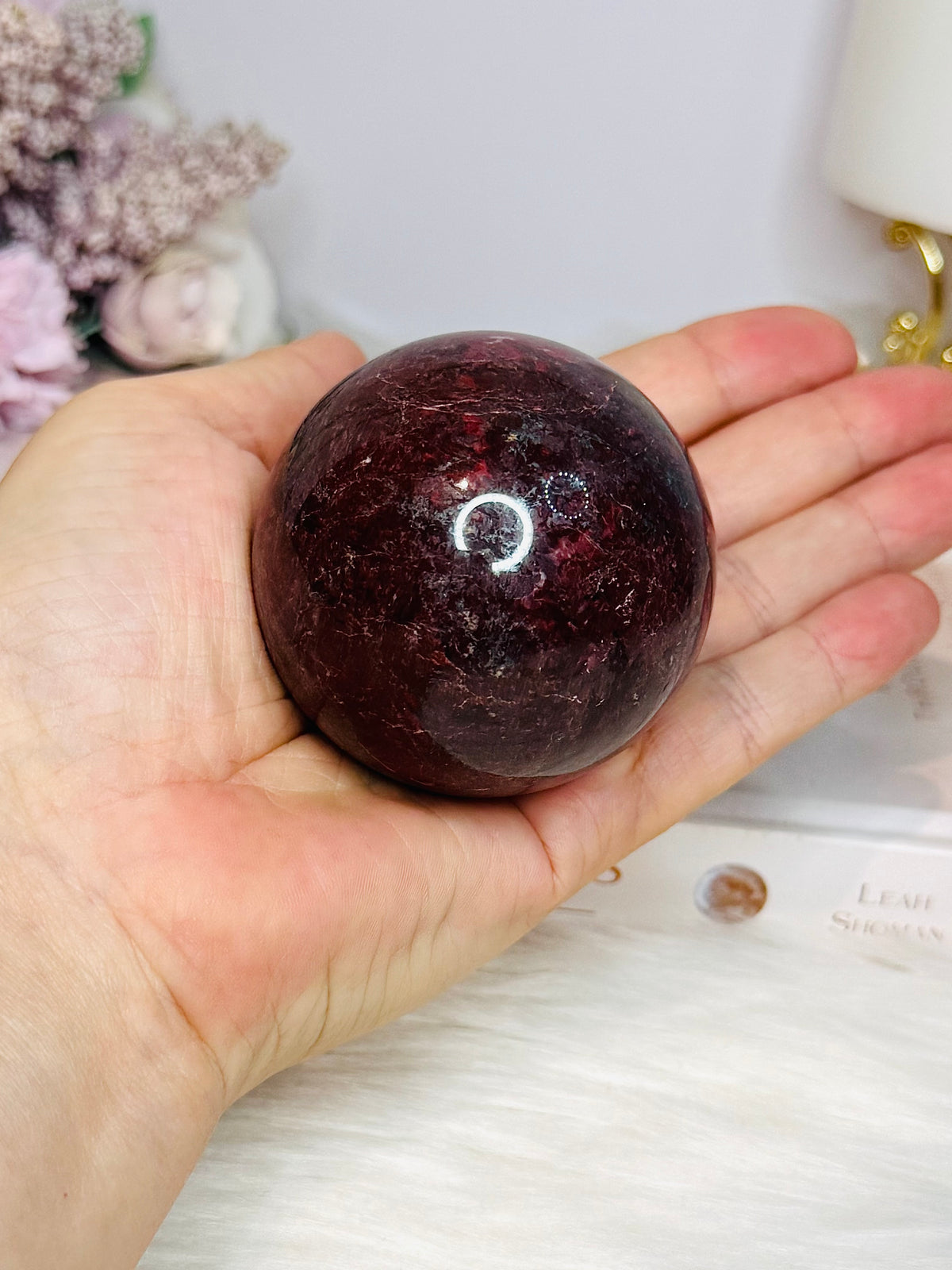 Red Jasper Sphere on Stand 309g
