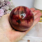 Large Mookaite Jasper Sphere on Stand 494g