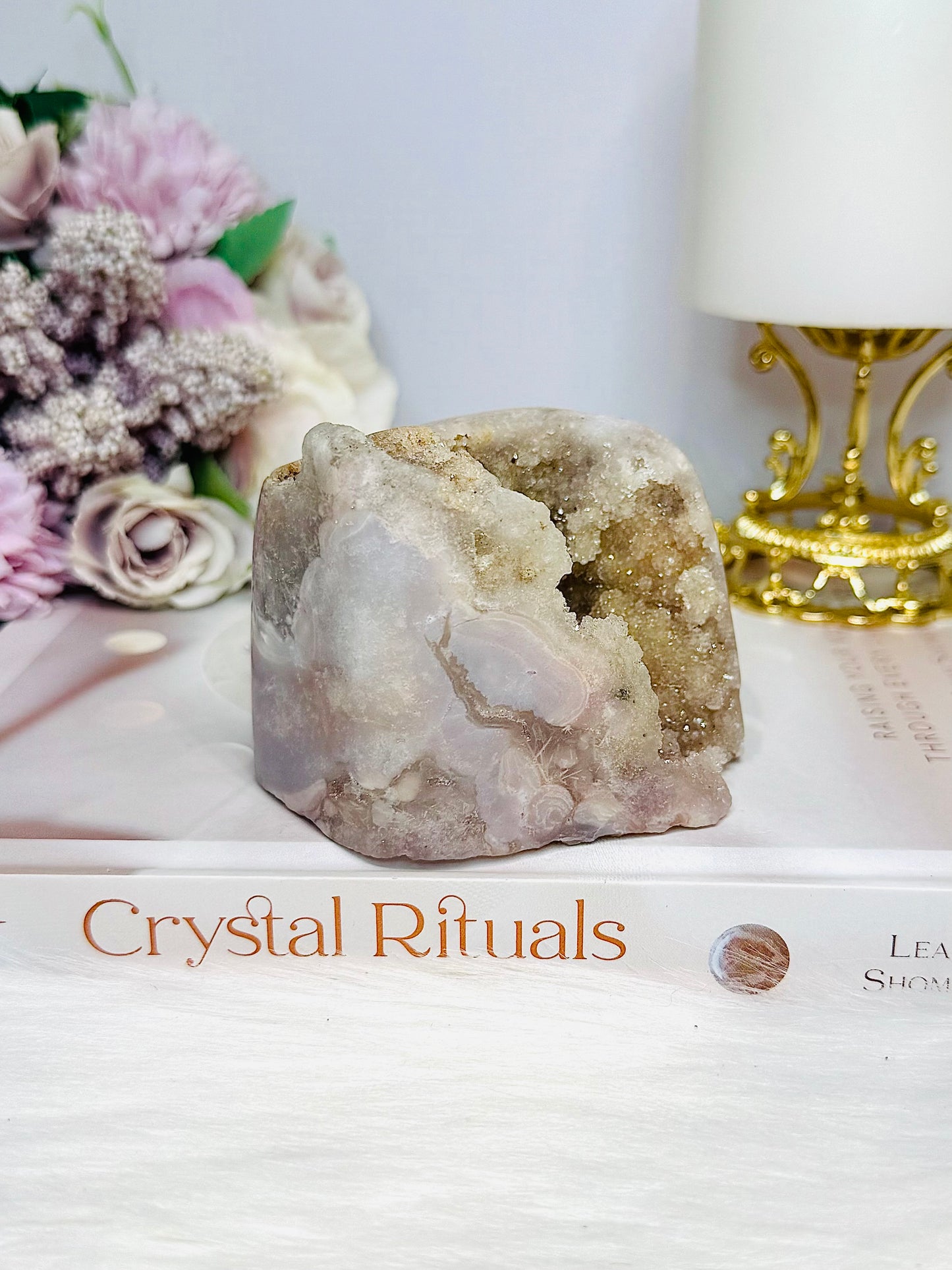 Large Natural Pink Amethyst Druzy Freeform 424g