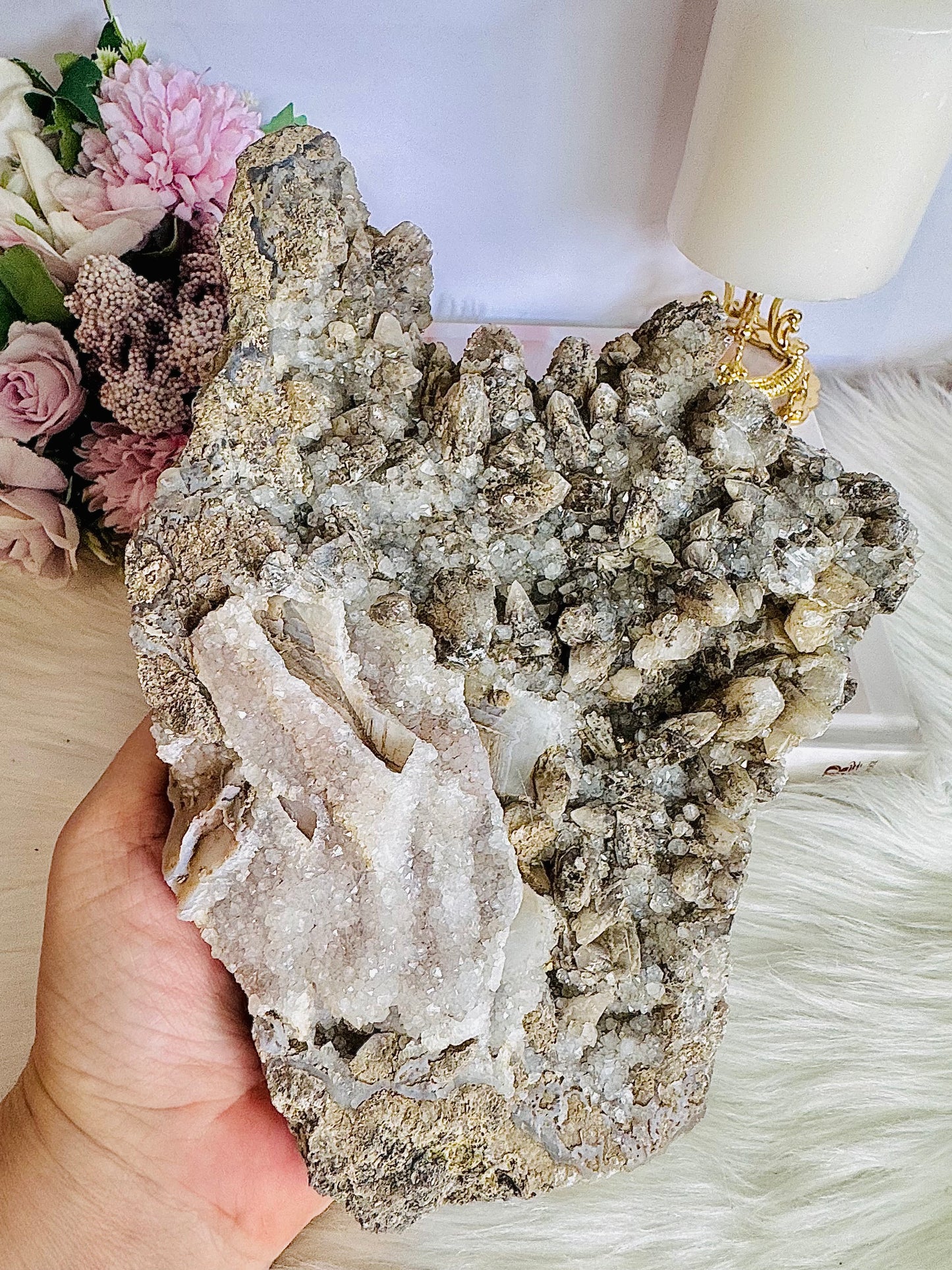 Sensational Natural Large 1.67KG Quartz Cluster Specimen