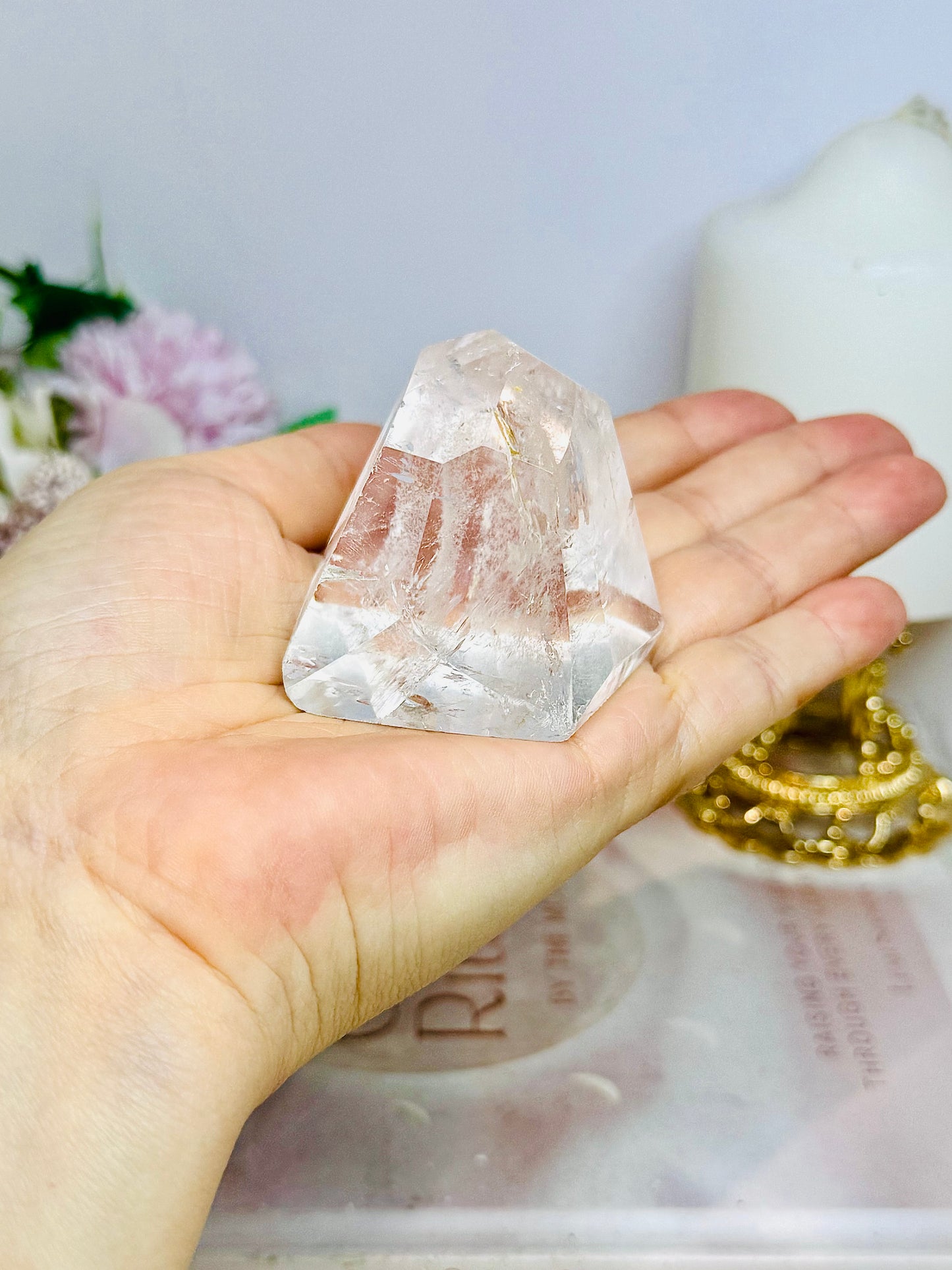 High Grade Clear Quartz Polished Specimen 123g