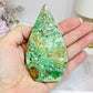 Variscite Carved Flame 10cm