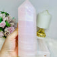 High Grade Large Pink Mangano Calcite (UV Reactive) Tower | Generator 19cm 1.2KG