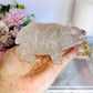 Chunky 11cm 359gram Clear Quartz Carved Bear