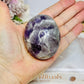 Large Chunky Chevron Amethyst Palm Stone