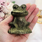 Large 9cm Pyrite Frog Carving 374grams