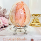 Precious Large 659gram Carnelian Egg On Stand