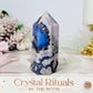 High Grade Chunky Blue Flower Agate Tower 8.5cm