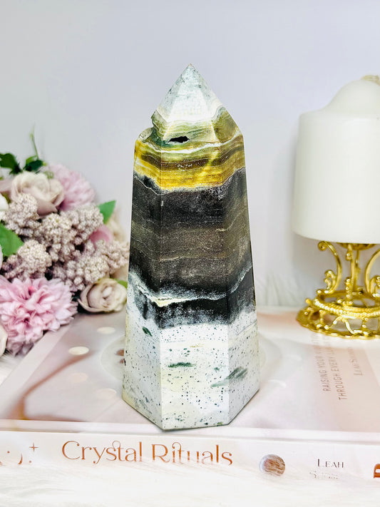 Chunky Ocean Jasper Druzy Tower 16.5cm 846g