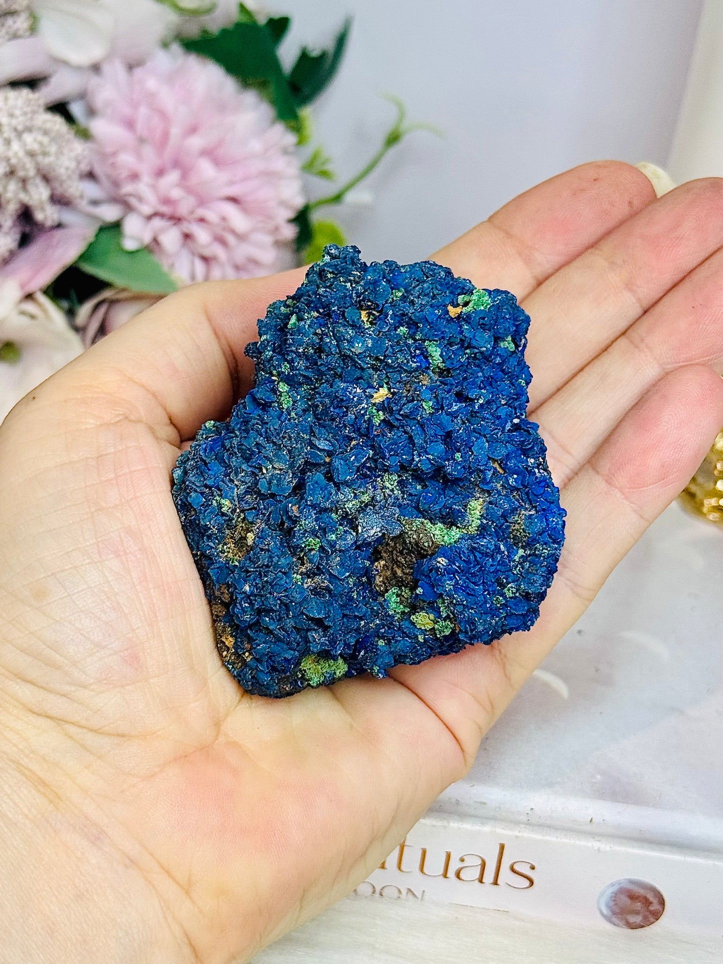 Azurite with Malachite Natural Specimen 171g