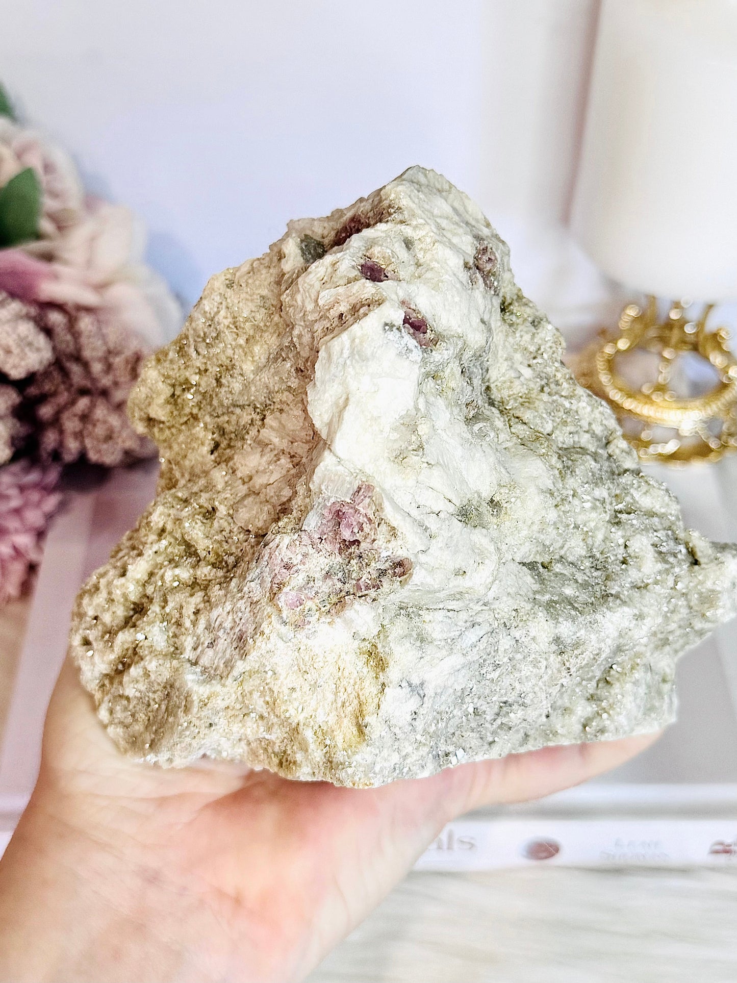 Pink Tourmaline Natural Large Sparkling Specimen | Freeform 1.48KG