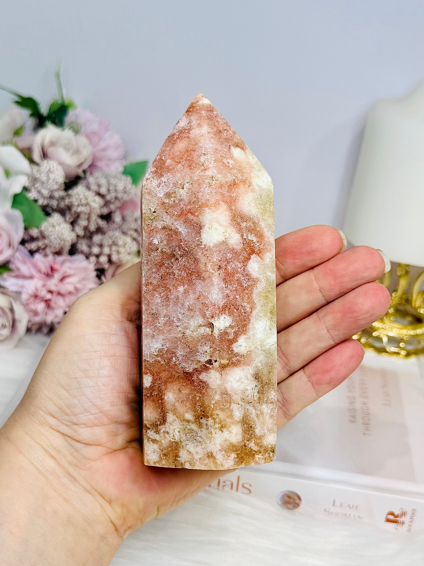 Large Pink Amethyst Chunky Tower 554g 13.5cm