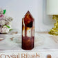 High Grade Fire Quartz Tower Full of Rainbows 8cm