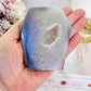 Beautiful Angel Aura Druzy Agate Coffin 9cm