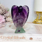 Rainbow Fluorite Angel Carving 9.5cm