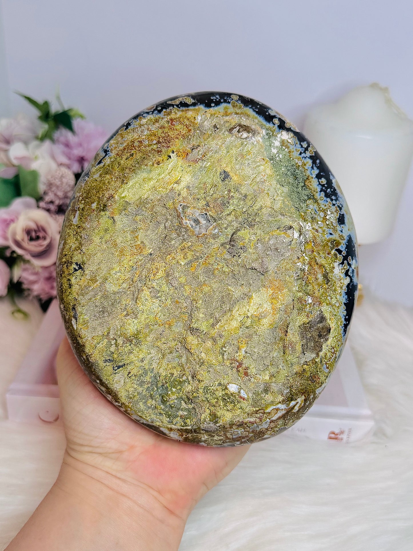 Large Druzy Agate Chunky Slab 1.45KG 15cm