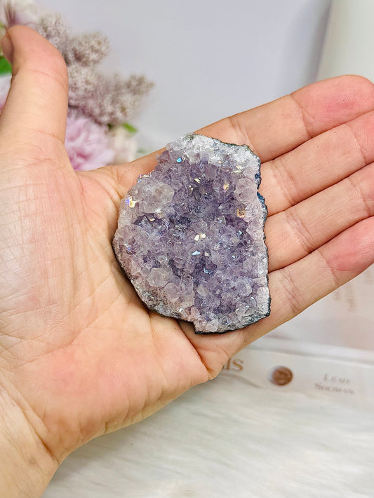 Angel Aura Amethyst Cluster From Brazil 6.5cm
