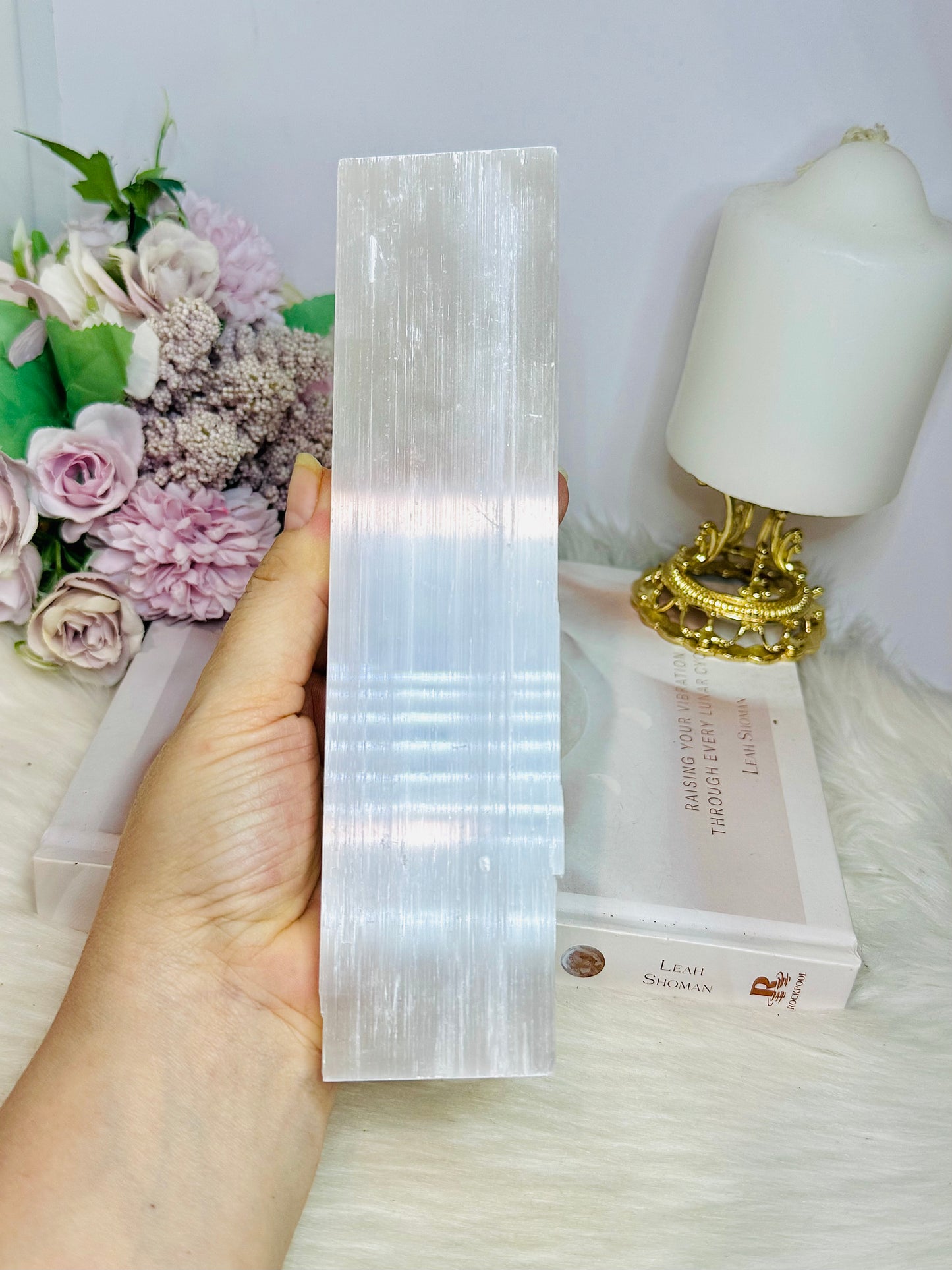 Large Selenite Charging Slab 20cm
