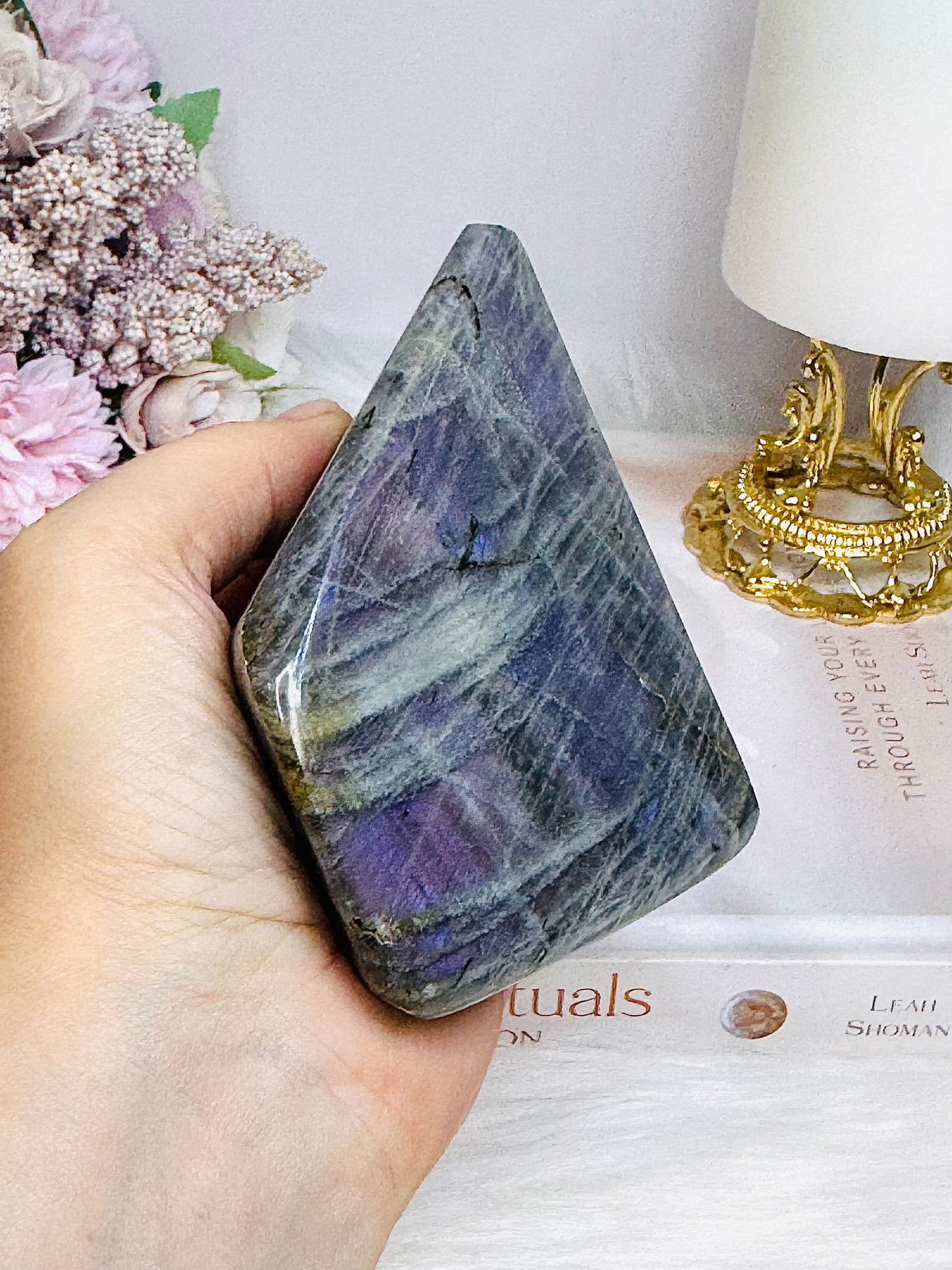 Purple Flash Labradorite Freeform 417g